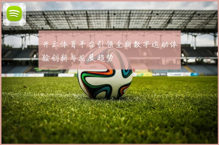 开云体育平台引领全新数字运动体验创新与发展趋势